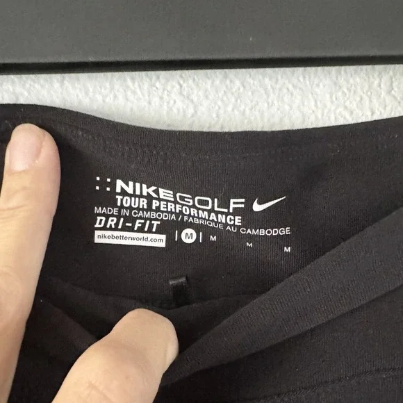 Nike Women's Golf Skirt Med Tour Performance Dri-fit Pull On Black Skort - Picture 3 of 7